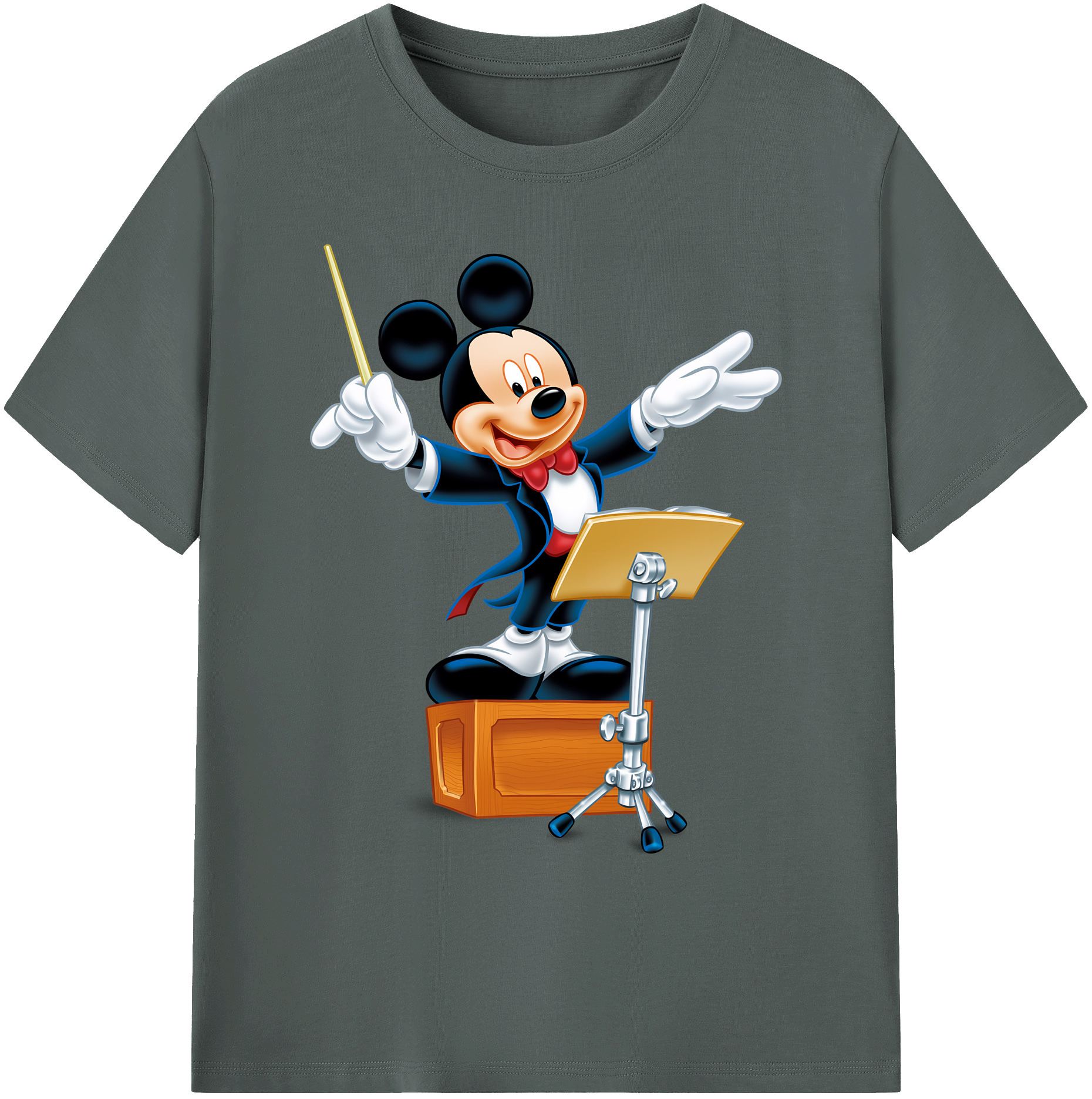 ミッキーマウス Mickey Mouse 綿100％ メンズ半袖Tシャツ｜肌触りやわらか＆通気性